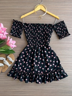 Vestido Lastex floral