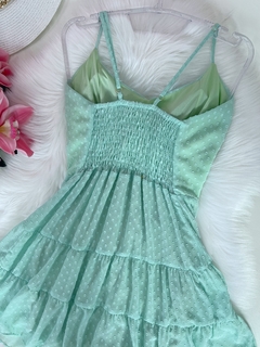 Vestido Chiffon Verde claro - comprar online