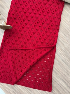 Vestido tricot vermelho - comprar online
