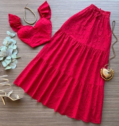 Conjunto laise vermelho