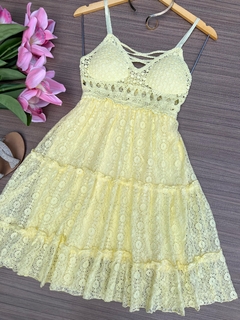 Vestido Bia amarelo COD515 - comprar online