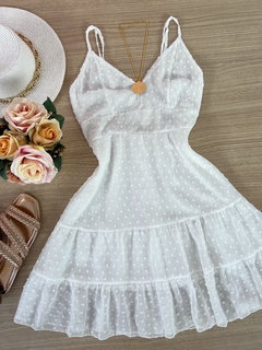 Vestido Chiffon branco - comprar online