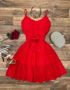 Vestido Isa vermelho