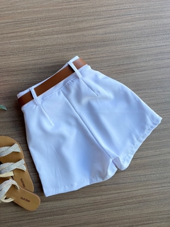 Saia/shorts alfaiataria com cinto - comprar online