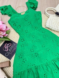 Vestido Laise verde - comprar online
