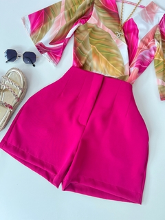 Shorts alfaiataria Zara Pink - comprar online