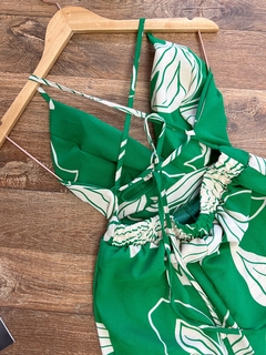 Macacão Pantalona verde - comprar online