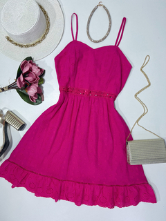 Vestido laise pink - comprar online