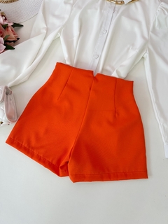 Shorts alfaiataria Zara Coral - comprar online