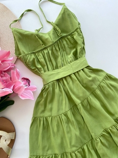 Vestido Isa verde 1 - comprar online