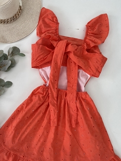 Vestido laise coral - comprar online