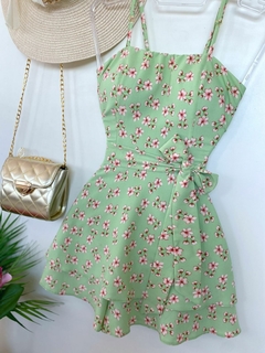 Macaquinho floral verde - comprar online
