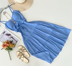 Vestido Midi Azul