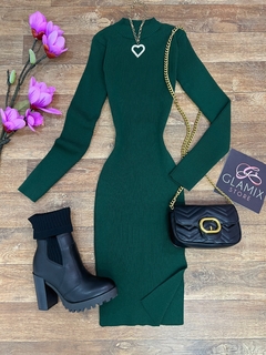 Vestido modal verde