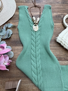 Vestido tricot modal midi - loja online