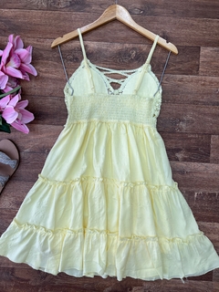 Vestido Bárbara amarelo - comprar online