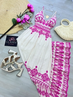 Vestido Marrocos pink - comprar online