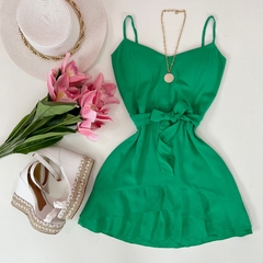 Vestido de amarrar verde