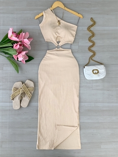 Vestido midi Canelado premium - (cópia)