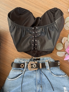Cropped corset courino - comprar online