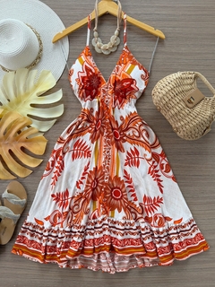 Vestido Raissa terracota