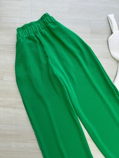 Calça pantalona verde bandeira - Glamix 
