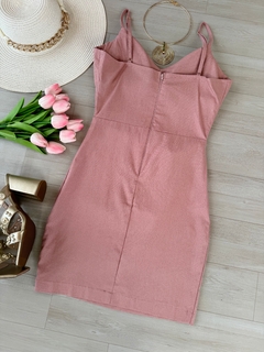 Vestido linho linho rose - comprar online