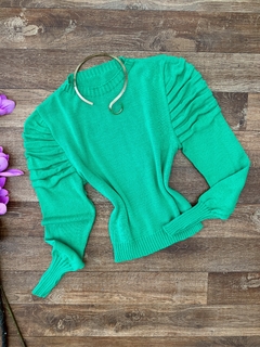 Blusa tricot princesa verde