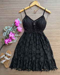 Vestido Búzios preto COD513