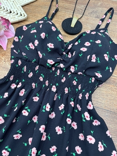 Vestido lastex floral - comprar online