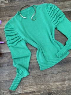 Blusa tricot princesa verde - comprar online