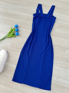 Vestido midi Canelado premium na internet