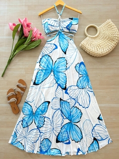 Vestido Longo borboletas - comprar online
