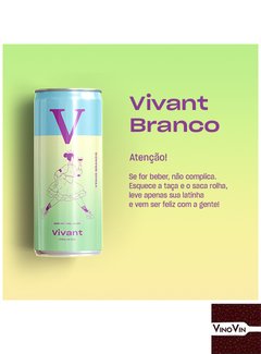 Vinho Branco Vivant 269 ml - em lata - comprar online