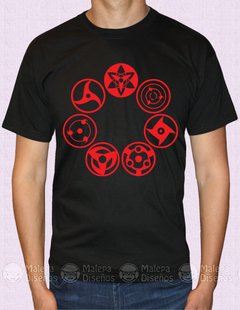 NARUTO UCHIHA SHARINGAN remera - comprar online