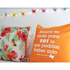 Almohadon con Frase Inspiracional en internet