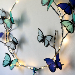 Guirnalda con Aro de luces y Mariposas VARIOS COLORES - tienda online