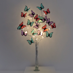 Mariposas en flor Wild Flowers con florero de Vidrio - comprar online