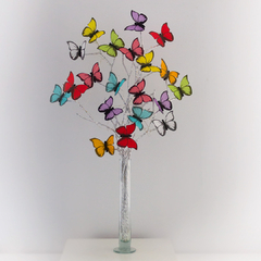 Imagen de Aro de Mariposas LOVE y Mariposas en flor, varios colores