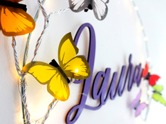 Set de 3 Aros de mariposas Deco Fiestas - Baby Shower - Habitacion infantil - tienda online
