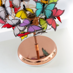 Lampara de mesa Éxodo Mini Glam, base Pink Gold - tienda online