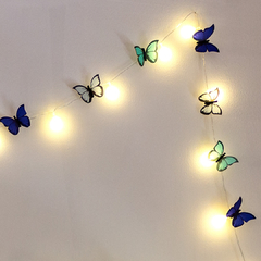 Guirnalda luces bolita en 3 azules - comprar online