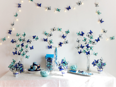 Pack Souvenir - 10 guirnaldas de mariposas personalizadas con nombre y fecha - tienda online