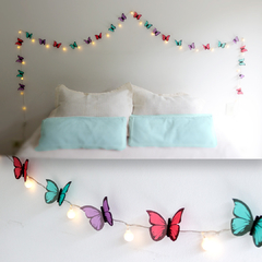 Guirnalda con Aro de luces y Mariposas VARIOS COLORES en internet