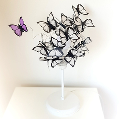 Imagen de Guirnalda de Luces y Velador de Mariposas blancas