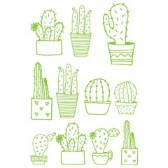 Looma Vinilos Decorativos Cactus lineas
