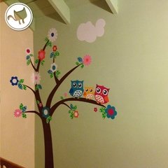 Looma Vinilos decorativos infantiles  árbol Defli con buhos