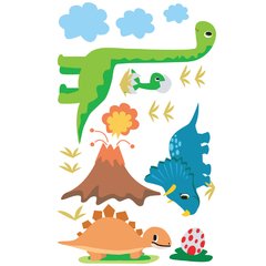 Looma Vinilos decorativos infantiles dinosaurios volcán