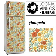 Looma Vinilos Heladera Amapola