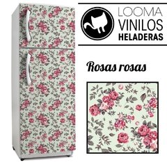 Looma Vinilos Decorativos heladera Rosas rosas